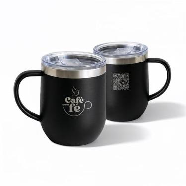 Imagem de Caneca Térmica Café com Fé - Mensagem das 5