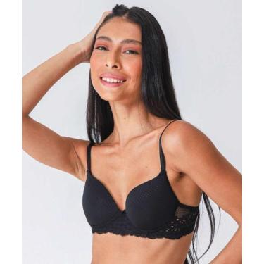 Imagem de Sutiã Com Base E Bojo Recorte Renda Marisa-59000, 40, Preto