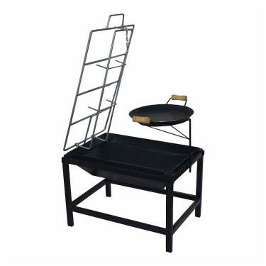 Imagem de Churrasqueira Lareira Fogo De Chão De Aço Carbono Picanheira