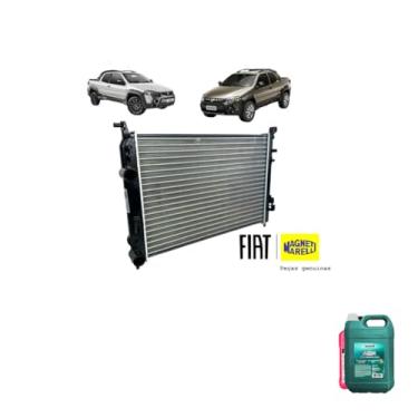 Imagem de Kit Radiador Palio 1.6/1.8 16V Fire + Aditivo DNK Rosa + Água Desmineralizada 5L