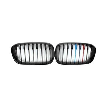 Imagem de Grelhas De Corrida Pretas Brilhantes Para BMW Série 1 F20 F21 2015-201