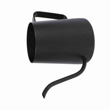 Imagem de YOUTHINK Chaleira Preta de Aço Inoxidável para Gotejamento de café, Alça Ergonômica, Bico Pescoço de Ganso, 350ml, Perfeita para Amantes de café (#02)