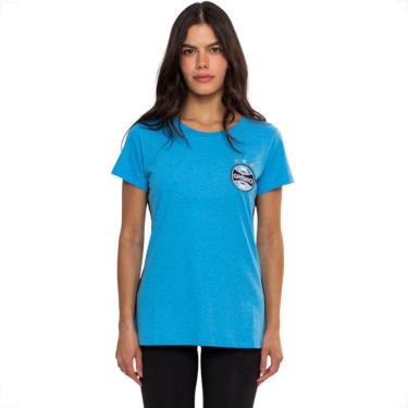 Imagem de Baby Look Feminina Clássica Grêmio Escudo Bordado Feminina-Feminino