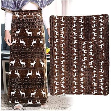 Imagem de YYBOES Cobertor para cadeira de rodas, cobertor de inverno para cadeira de rodas, capa aconchegante forrada com lã com zíper para pacientes idosos e pernas com deficiência, parte inferior do corpo