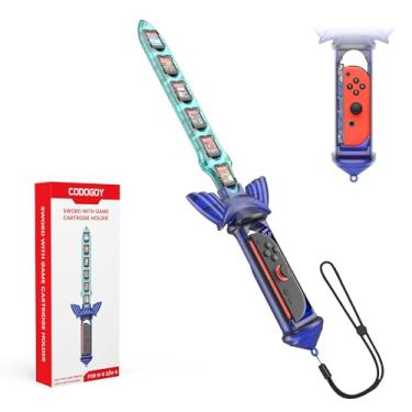 Imagem de [Switch 1/2 Compatible] CODOGOY Skyward Sword Accessories Compatible with Switch Sports Chambara (Swordplay)/Legend of Zelda: Tears of the Kingdom/Skyward Sword HD, Holds 12 Game Cartridges (1 Pack)