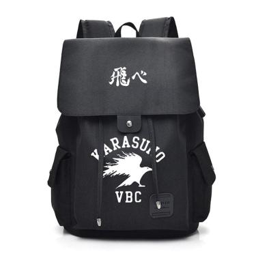 Imagem de Mochila escolar Haikyuus Karasuno Anime Saco escolar 30x16x45cm