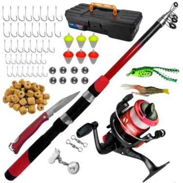 Imagem de Kit De Pesca Completo 1 Vara 1,70m + 1 Molinete + Itens - Summer