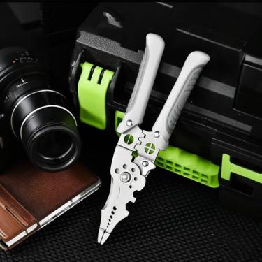 Imagem de Alicate multifuncional para decapagem de fios eletricista para alicate de corte quebrado, tesoura, eletricista, instalação rápida, ferramentas de hardware necessárias