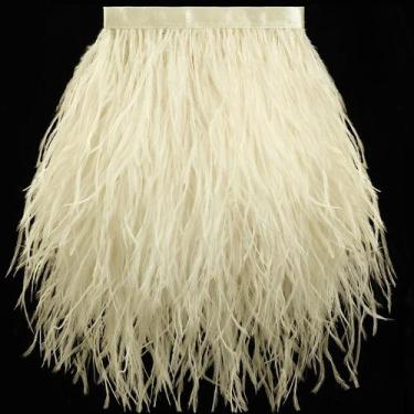 Imagem de Feather Trim Soarer Ostrich 2 jardas 13-18 cm bege