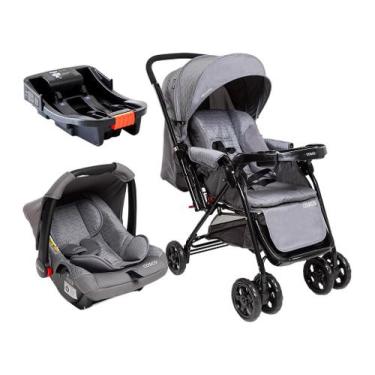 Imagem de Carrinho de Bebê Alça Reversível com Base e Bebê Conforto Cosco Kids R