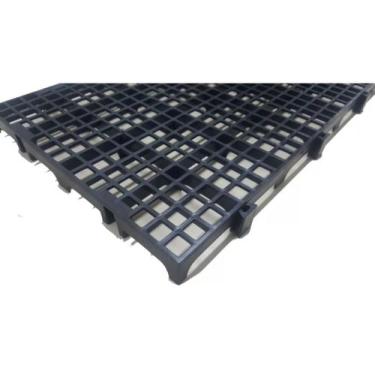 Imagem de 10Pc Palete Estrado Plástico Preto 2,5X25X50 Cm De Qualidade - Triopla