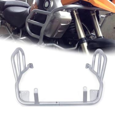 Imagem de CHIFUN Barras de proteção de motor superiores de substituição de aço de 3,15 cm para BMW R1200GS ADV 2008-2014 Barras de proteção de quadro de motocicleta prateadas