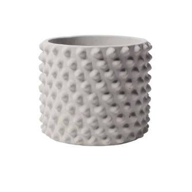 Imagem de hezhuhe2258 Vaso de flores de cimento criativo macetas para plantas com pontos elevados para mesa para escritório doméstico e casa de jardim