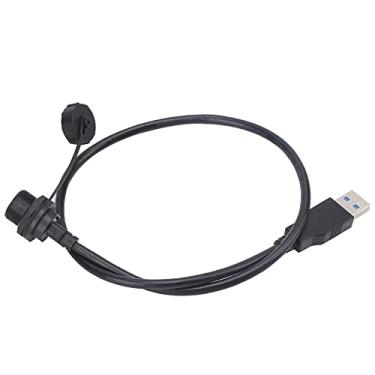 Imagem de Hilitand Impermeável Tipo C Rosca Fêmea Bloqueio Painel Mount Power Outlet Tomada para Máquinas Iluminação Exterior (1m)