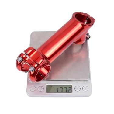 Imagem de Mesa de 31,8 mm polida, leve, para bicicletas de estrada e mountain bikes, com ângulos de 35 graus, 70°, 90° e 110 mm, compatível com modelos XC e AM. Peças brilhantes para MTB.(35degree 110mm RED)