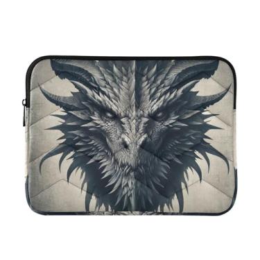 Imagem de Capa para laptop Evil Dragon Head, fina, leve, durável, trabalho, viagem, tablet, bolsa para laptop para mulheres, de 13 a 14 polegadas