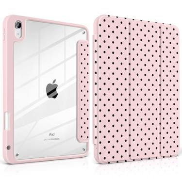 Imagem de Yebiseven Capa para iPad A16 11ª geração 11 polegadas 2025 / iPad 10ª geração 11 polegadas 2022 - com suporte para lápis, traseira rígida transparente à prova de choque, suporte ajustável, despertar