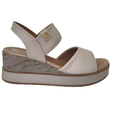 Imagem de Sandália Pegada Feminina Ana Bela, 38, Linho