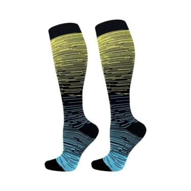 Imagem de Meias De Compressão Unissex Para Enfermeiros, Caminhadas, Viagens, Voo