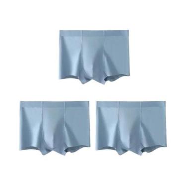 Imagem de 3 peças cuecas masculinas de algodão puro shorts masculinos - NONE, Cé