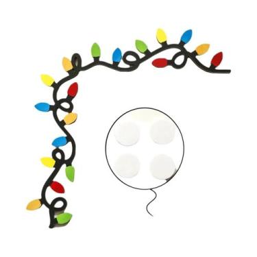 Imagem de Decoração De Porta De Natal Colorida Em Forma De Galho Para Casa, Escr