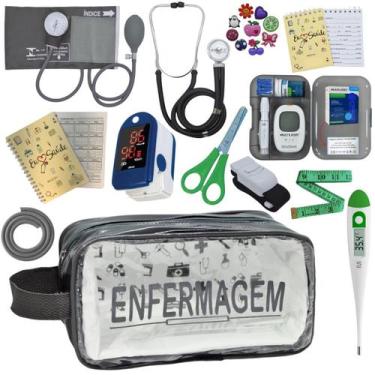 Imagem de Kit De Enfermagem Completo Medidor Glicose Aparelho Pressao - PREMIUM,