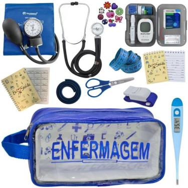 Imagem de Kit Enfermagem Completo Top + Medidor Glicose  - PREMIUM, P.A. Med, IN