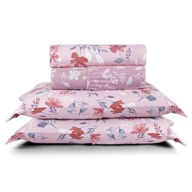 Imagem de Jogo de Lençol Queen Sublime 400 Fios Micropercal Toque de Algodão 4 P