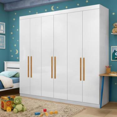 Imagem de Guarda-roupa Infantil 6 Portas Ravi - Maxel