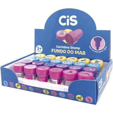 Imagem de Carimbo Pedagogico CIS STAMP Fundo do MAR Display com 24