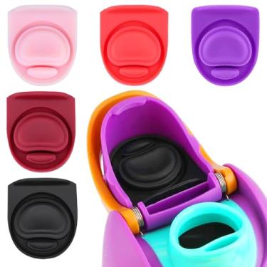 Imagem de 5 conjuntos de rolha e junta de substituição compatíveis com Owala FreeSip 680 g 947 ml, tampa de anel superior de garrafa de água para Owala 16/19/24/32/1,134 g tampa de boca de tampa de garrafa