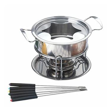 Imagem de Conjunto multifuncional de aço inoxidável, sorvete, chocolate, queijo, panela quente, derretimento, fondue, acessórios de cozinha (cor: como mostra)