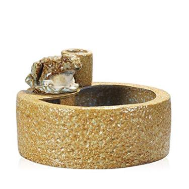 Imagem de U5GAAALPPQ9 Fontes internas ornamentos de cerâmica aquário criativo casa sala de estar escritório decorações de mesa fonte de mesa fonte de água (cor: B)