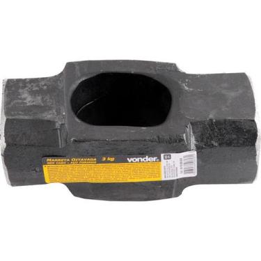 Imagem de Marreta oitavada 3,0kg aço forjado sem cabo - Vonder