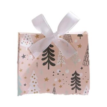 Imagem de Caixas De Presente De Natal Com Padrões Variados, Pacote Com 10, Com M