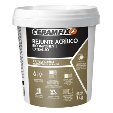 Imagem de Rejunte Ceramfix Acrílico 1KG Cinza - 101731