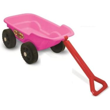 Imagem de Carrinho de Praia Mão Areia Trolley Rosa Kepler