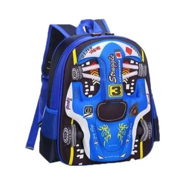 Imagem de Mochila 3D À Prova d'Água Leve Vermelha E Azul Para Meninos E Meninas 