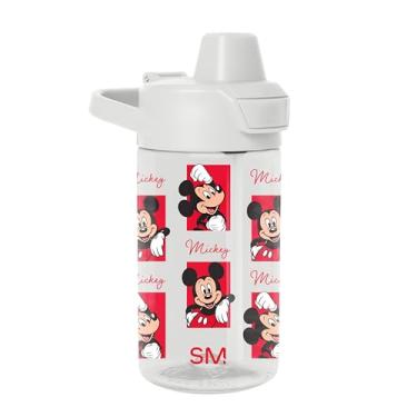 Imagem de Simple Modern Garrafa de água infantil Tritan Plastic Summit | Copo Disney Mickey Mouse 350 ml livre de BPA com tampa de canudo coberta à prova de vazamento para meninas, meninos e crianças | Montagem