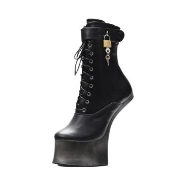 Imagem de Botas De Plataforma Com Salto Alto De 7 Polegadas JIALUOWEI Fancy Pony