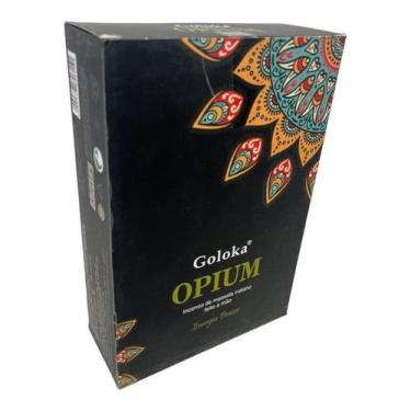Imagem de Incenso Massala Opium Indiano Vareta Goloka 12 Cxs De 15g - Lua Místic