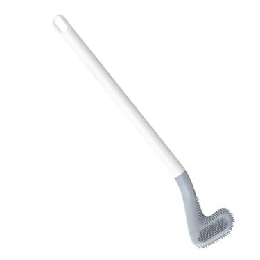 Imagem de Escova de vaso sanitário de longo | Escova de vaso sanitário de golfe de longo - esfregão doméstico flexível, ferramenta de secagem rápida para banheiro, trailer, casa, hotel