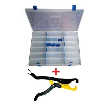 Imagem de Estojo Porta Isca e Alicate de Contenção Pega Peixe