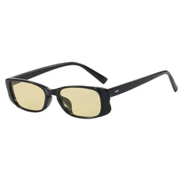 Imagem de VFDHN Óculos de Sol Femininos Fashion com Armação Retrô e Lentes para Uso Externo, Estilo Masculino (6214-C7)