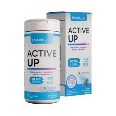 Imagem de Active Up Com Taurina Guaraná Inositol Vitamina B12 B6 60 Vegan Caps Endogen-Unissex