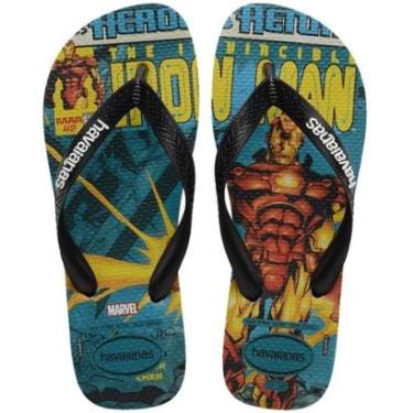 Imagem de Chinelo Unissex Havaianas Top Marvel de Ferro Verde-Unissex