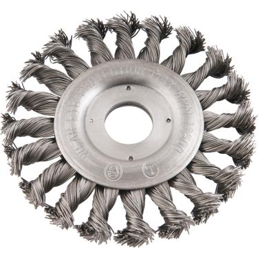 Imagem de Escova Circular Torcida 4.1/2x1/2  Furo 7/8  Aço Carbono Pol