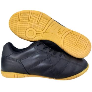 Imagem de Chuteira Couro Diavolo Futsal Salão Toda Preta-Masculino