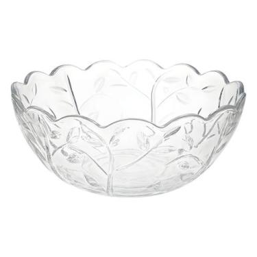 Imagem de Centro De Mesa Redondo De Vidro Clear Transparente Linha Lily 22,00 Cm