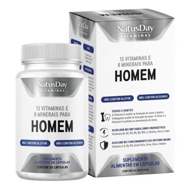 Imagem de Polivitamínico Homem (30 Cápsulas) - Natusday-Unissex